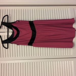 2/$12 Pink and Black Sleeveless Dress
